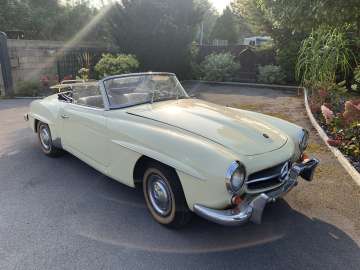 Samochód Kolekcjonerski, Prestiż MERCEDES SL 190 CABRIOLET CABRIOLET używane