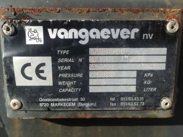 Equipments AUTRE VANGAEVER 03BA10C used