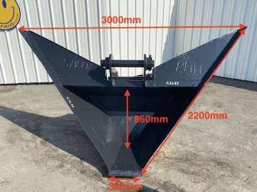 Trapezoidal Bucket AUTRE 3000 / 380mm - Axes 90 Et 80mm used