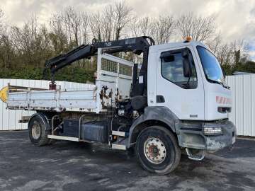 Camion Benne RENAULT GRUE KERAX 320 DCI d'occasion