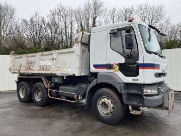 Camion Benne RENAULT KERAX 320 DCI 6X4 d'occasion