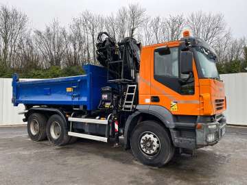 Dump Truck IVECO BI-BENNE / GRUE TRAKKER 6X4 used