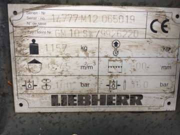 Coquille Bennes Preneuses LIEBHERR GM10SW - 800mm d'occasion