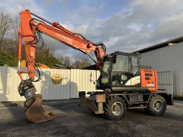 Excavator pe roți rulate pentru construcții, excavatoare