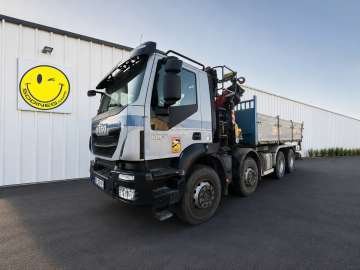 Camion Benne IVECO GRUE TRAKKER 410 d'occasion
