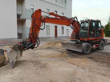 Pelle Sur Pneus HITACHI ZX145W-6 d'occasion