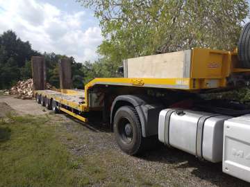 Semi Low Loader NOOTEBOOM 4 ESSIEUX used