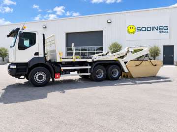 Camion Ampliroll RENAULT 430 DXI A CHAINES d'occasion