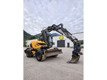 Pelle Sur Pneus MECALAC 11MWR + ROTOTILT d'occasion
