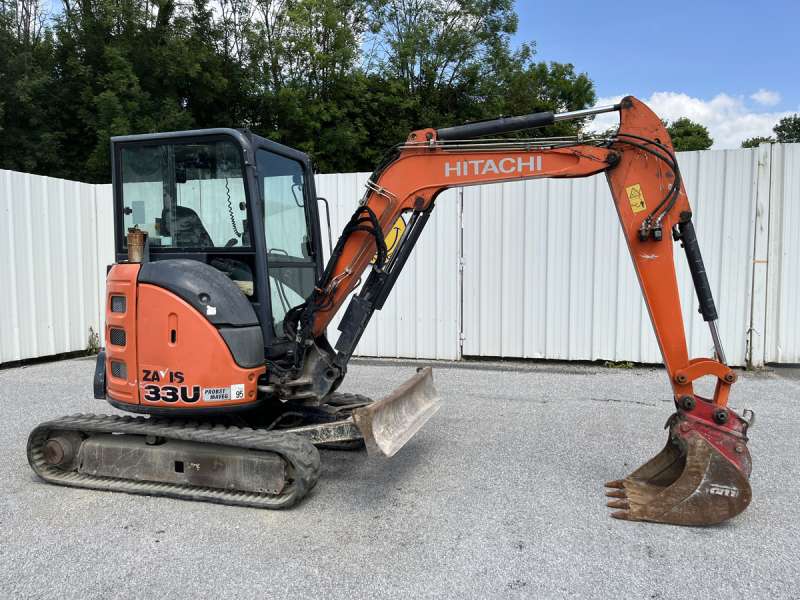 Mini-escavadora Hitachi Zx33u-5a Clr usadas - mini escavadeira