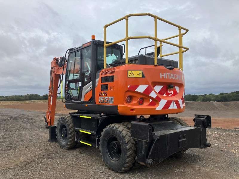 Excavadora De Ruedas Hitachi Zx155w-7 de segunda mano
