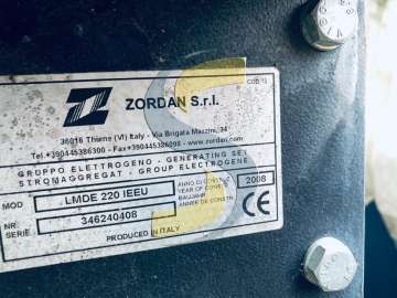 Groupe Electrogène ZORDAN ITALIE LMDE 220 IEEU d'occasion